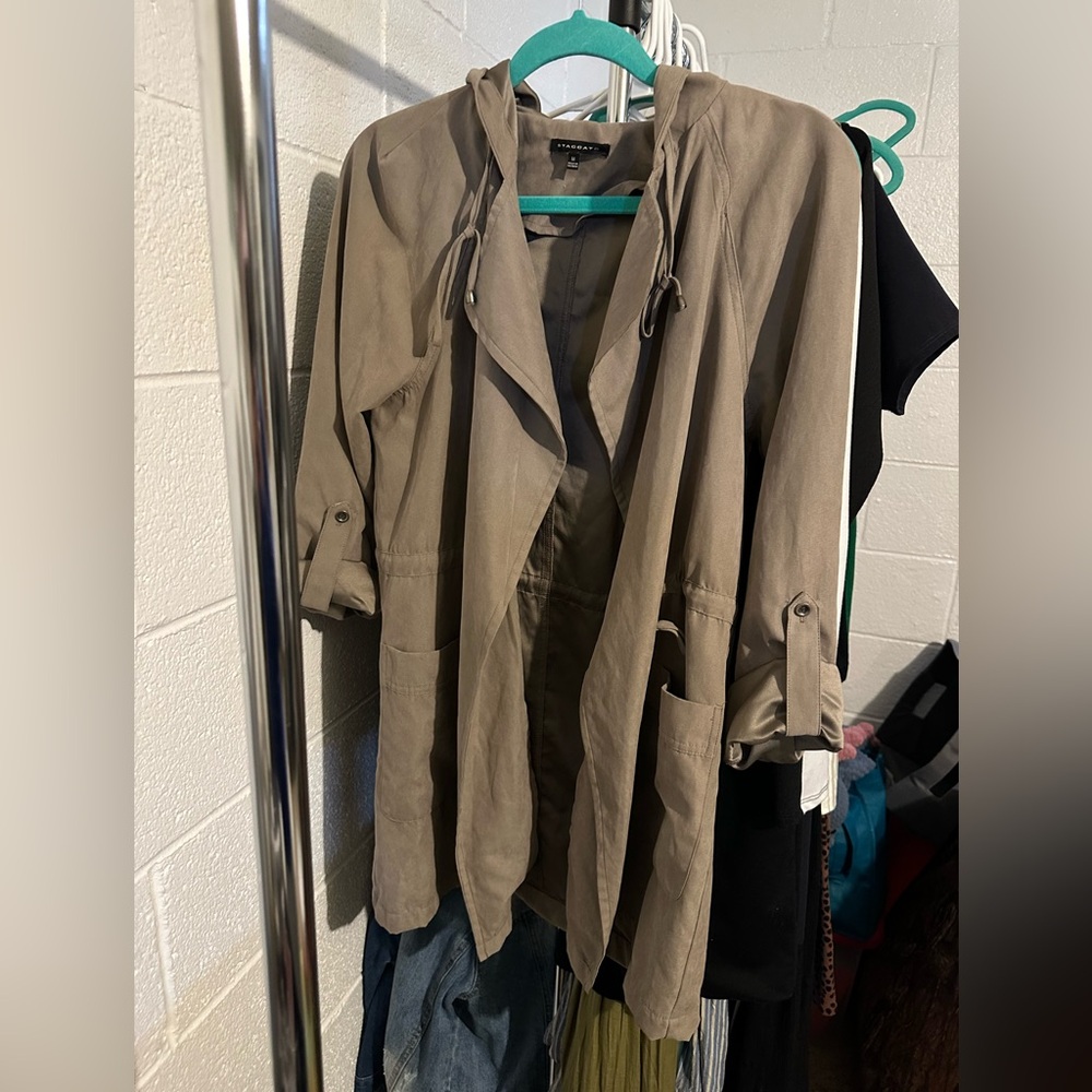 STACCATO hooded cinch-able jacket